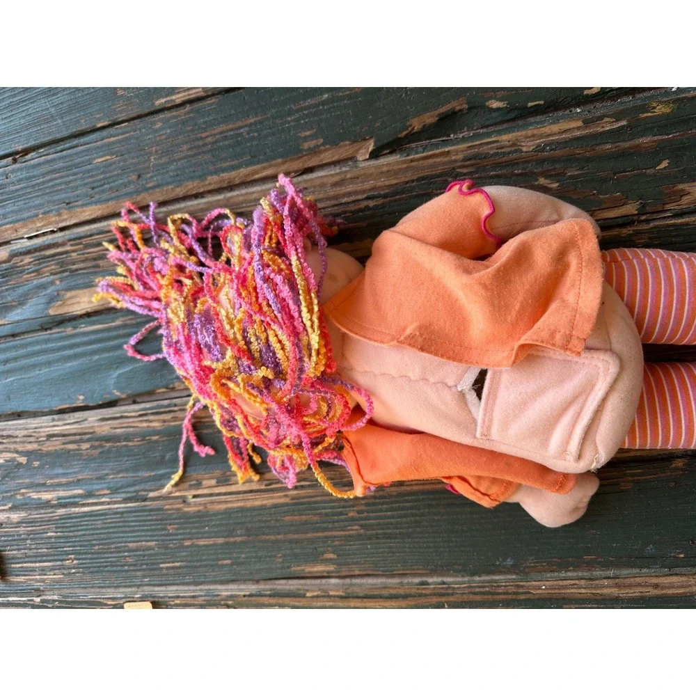 Maggie raggy gabby  doll Orange Shirt Striped Leggings 13 Inch